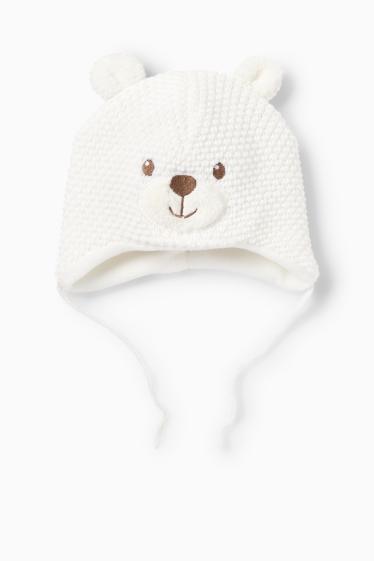 Neonate - Cappellino neonati - bianco crema