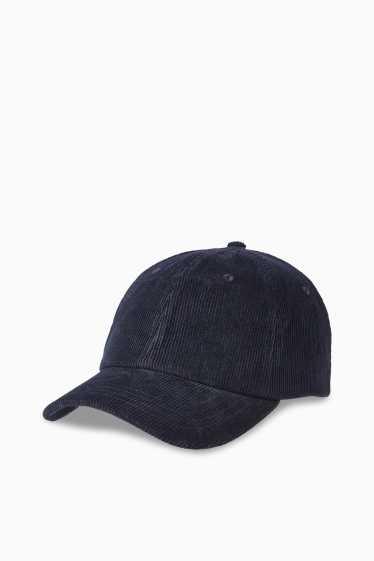 Herren - Cord-Cap - dunkelblau