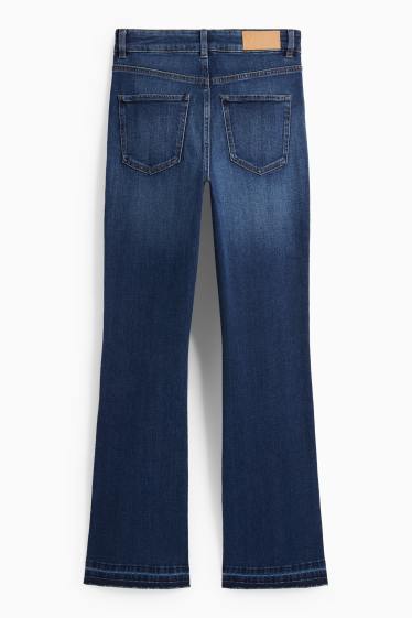 Dona - Bootcut jeans - high waist - texà blau fosc