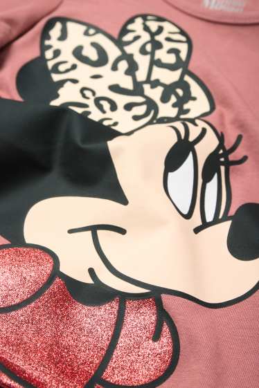 Bambine - Confezione da 3 - Minnie - maglia a maniche lunghe - effetto brillante - bianco crema