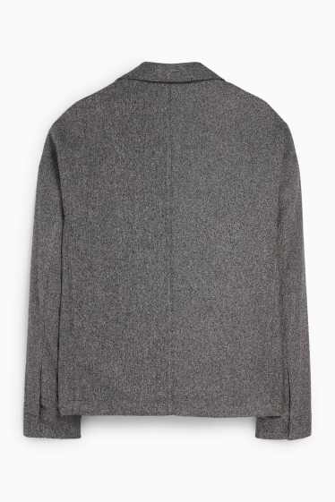 Herren - Baukasten-Sakko - Regular Fit - Stretch - strukturiert - grau