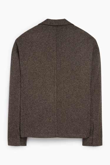 Bărbați - Sacou modular - regular fit - stretch - structurat - maro