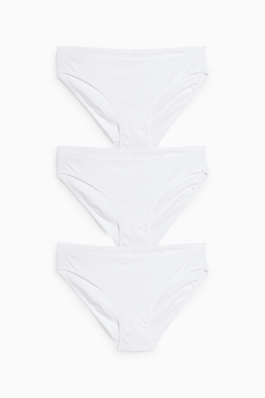 Women - Multipack of 3 - briefs - white