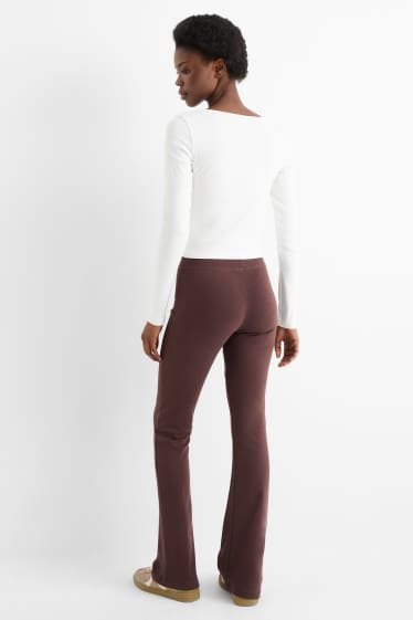 Donna - Leggings svasati - marrone scuro