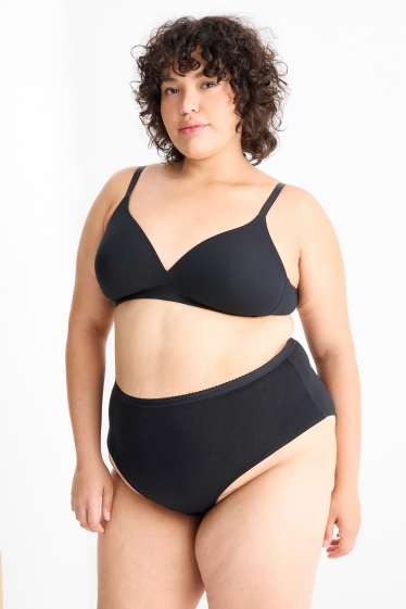 Women - Multipack of 2 - non-wired minimiser bra - padded - black / rose