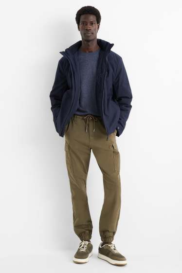 Home - Pantalons cargo - tapered fit - caqui