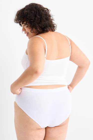 Women - Multipack of 3 - briefs - seamless - white