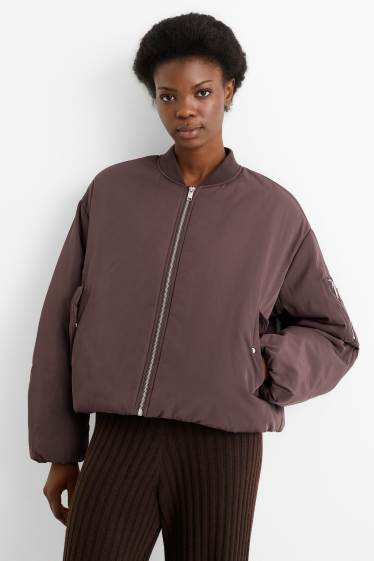Femmes - Blouson aviateur - marron foncé
