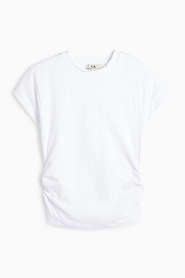 Femmes - T-shirt - slim fit - blanc