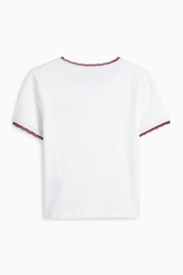 Femmes - T-shirt - blanc