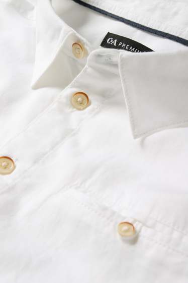 Children Boys - Shirt - white