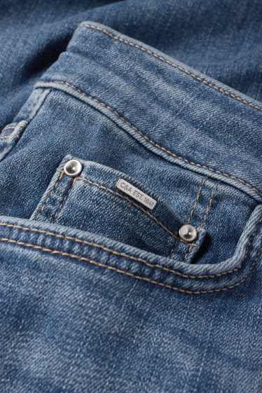 Damen - Bootcut Jeans - Mid Waist - jeansblau