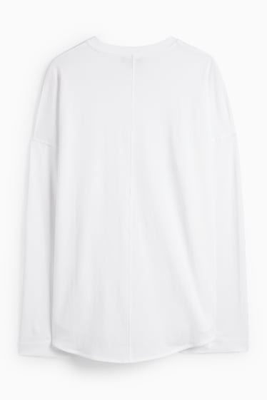 Women - Basic long sleeve top - white