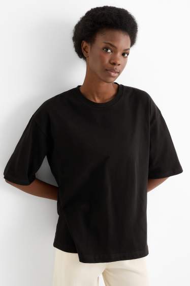 Damen - T-Shirt - Oversized - schwarz