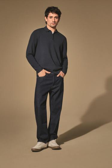 Herren - Regular Jeans - dunkeljeansblau