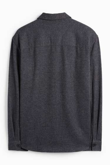 Home - Camisa - relaxed fit - Kent - gris fosc