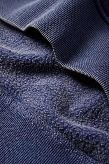 Herren - Hoodie - dunkelblau-melange