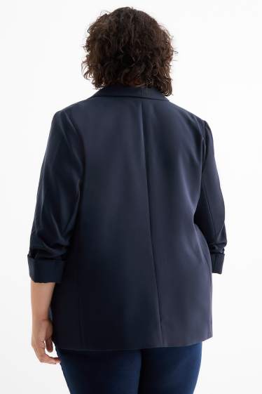 Dames - Blazer - relaxed fit - donkerblauw