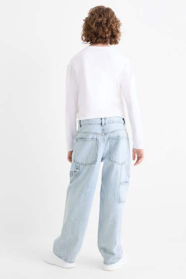 Kinderen: jongens - Baggy jeans - jeanslichtblauw