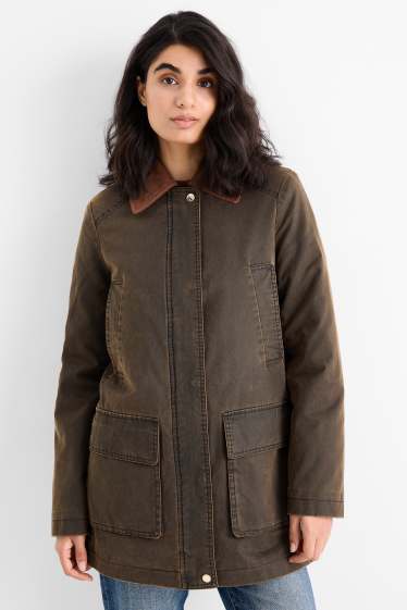 Femmes - Parka - rembourrée - marron