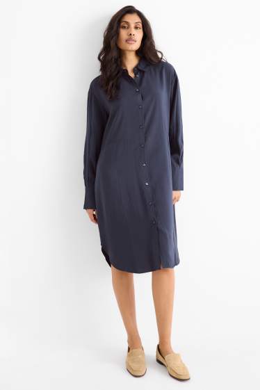 Donna - Vestito a blusa - blu scuro