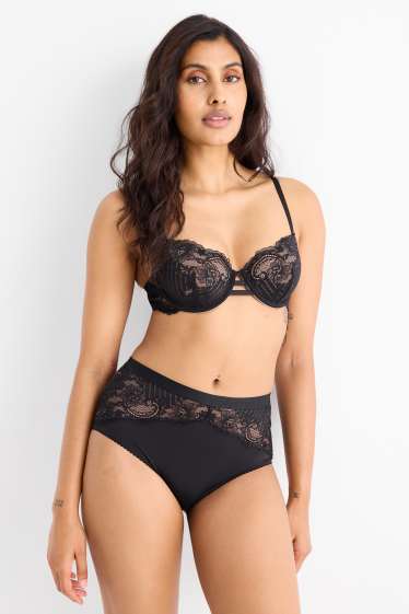 Damen - Slip - schwarz