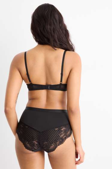 Femmes - Soutien-gorge avec armatures - DEMI - ampliforme - noir