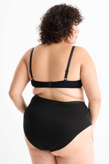 Femmes - Lot de 2 - culottes - noir