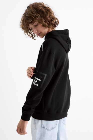 Kinderen: jongens - Racing - hoodie - zwart