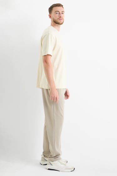 Pánské - Kalhoty chino - tapered fit - béžová