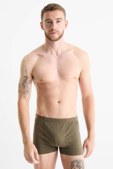 Herren - Multipack 3er - Trunks - dunkelgrün