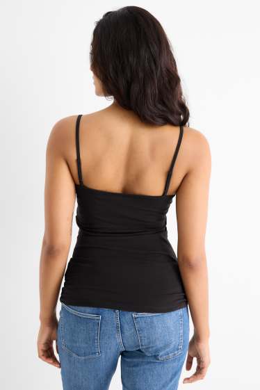 Dames - Set van 2 - top - zwart