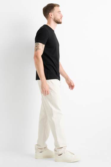 Herren - Regular Jeans - cremeweiß