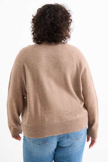Femmes - Gilet en maille - marron clair