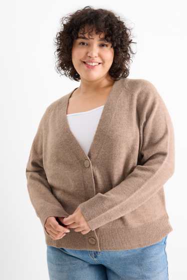 Femmes - Gilet en maille - marron clair