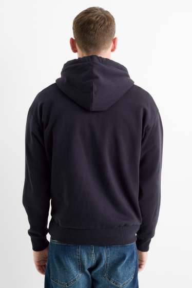 Hommes - Sweat à capuche - bleu foncé