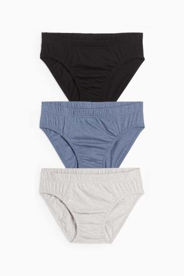 Herren - Multipack 3er - Slip - schwarz