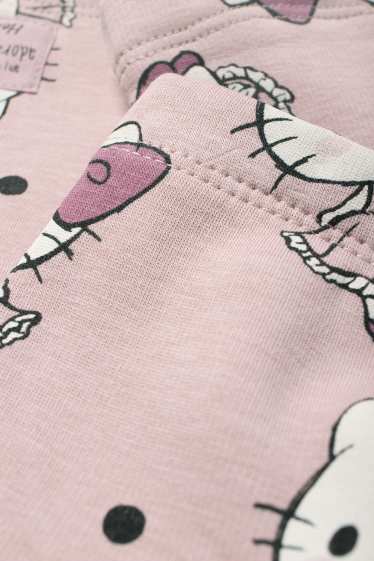 Děti - dívky - Hello Kitty - termo legíny - růžová