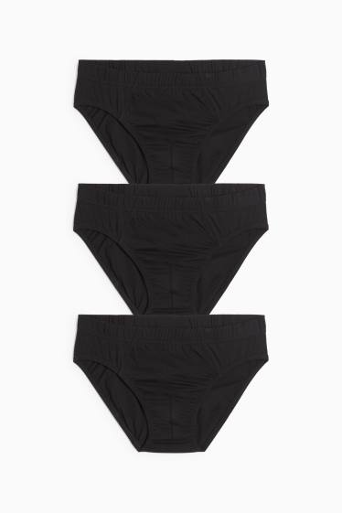 Herren - Multipack 3er - Slip - schwarz