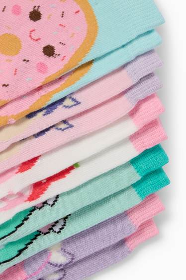 Kinder Mädchen - Multipack 5er - Kawaii - Socken mit Motiv - bunt
