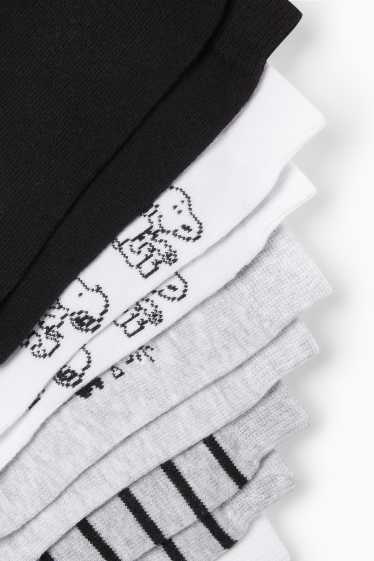Damen - Multipack 5er - Socken mit Motiv - Peanuts - weiß