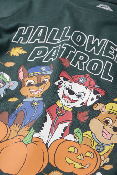 Kinder Buben - Halloween - PAW Patrol - Chase, Marshall - Langarmshirt - dunkelgrün