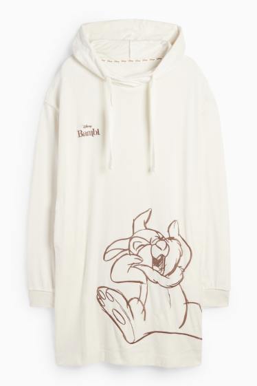 Femmes - Chemise de nuit avec capuche - Bambi - blanc