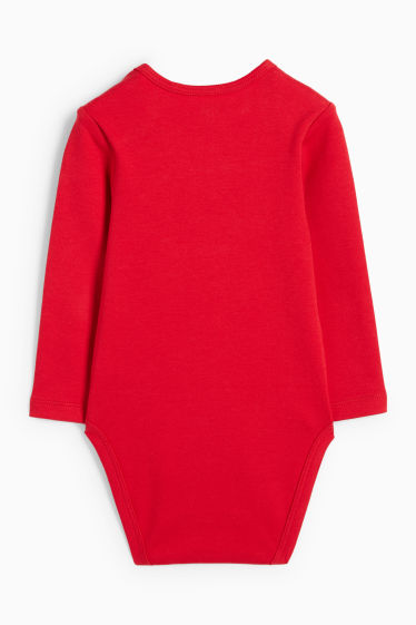 Baby Jungen - Weihnachtsmann - Weihnachts-Baby-Body - rot