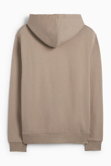 Heren - Hoodie - taupe