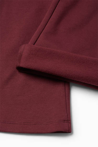 Children Girls - Winter leggings - bordeaux