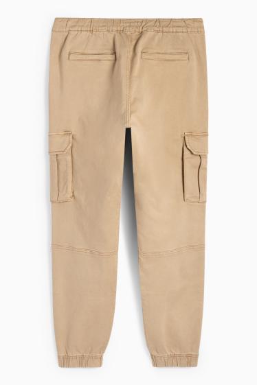 Herren - Cargohose - Tapered Fit - LYCRA® - taupe