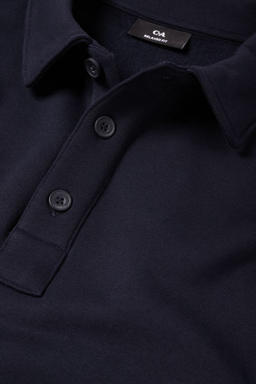 Men - Polo shirt - relaxed fit - dark blue