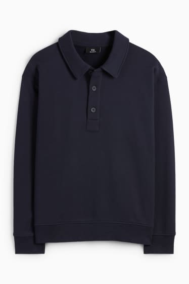 Men - Polo shirt - relaxed fit - dark blue