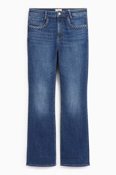 Damen - Bootcut Jeans - High Waist - LYCRA® - jeansblau